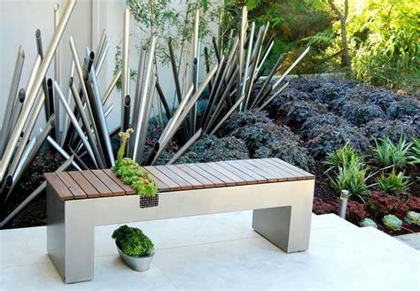 Pin on BANCO JARDIN | Garden design, Wooden garden benches, Modern garden