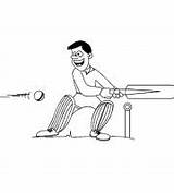 Coloring Pages  Cricket Equipment Set Page sketch template