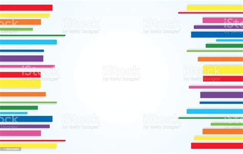 Rainbow Line Abstract Art Background Vector Stock Illustration ...