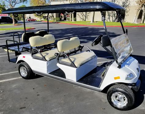 2020 WHITE Evolution Carrier 6 AC Electric 6 Passenger Golf Cart - Street Legal Option