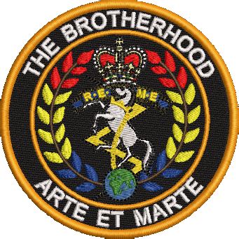 BROTHERHOOD REME EMBROIDERED BADGE