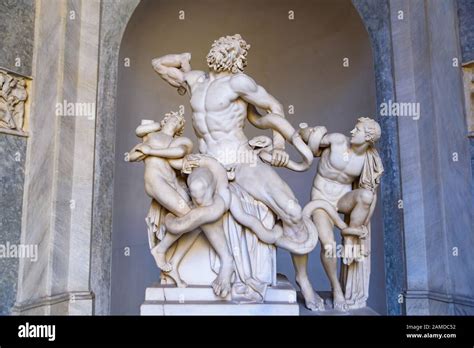 The statue of Laocoon and His Sons in Vatican Museums in Vatican City Stock Photo - Alamy