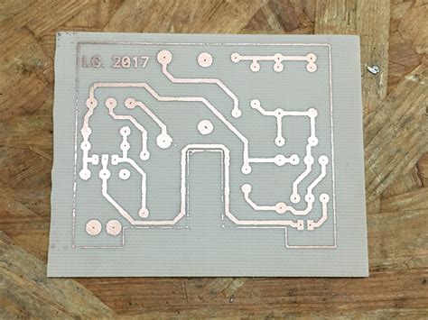 Etching printed circuits boards at home