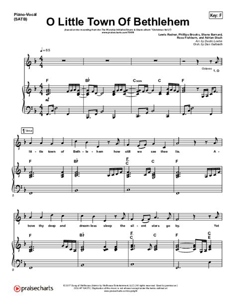 O Little Town Of Bethlehem Sheet Music PDF (The Worship Initiative ...