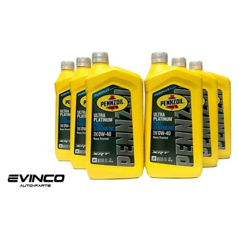 Pennzoil Ultra 0W40 Full Synthetic Motor Oil Case Of 6 SRT Engines Fast Shipping - Walmart.com