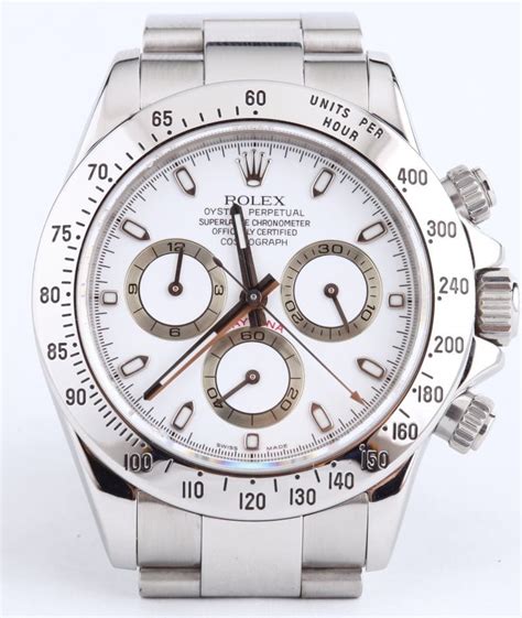 Rolex Daytona White Dial 116520 at Bob's Watches for $10395.00