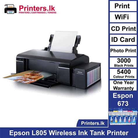 Epson L805 Wireless Ink Tank Photo Printer | Printers.lk Pvt Ltd