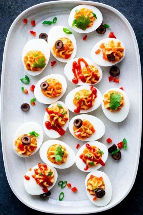 Spicy Deviled Eggs - Healthy Seasonal Recipes