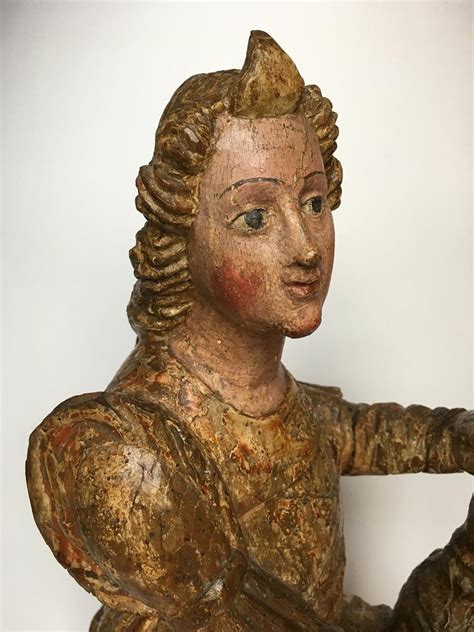 Early Italian Renaissance Wooden Angel Sculptures Gilded Tuscany, circa ...