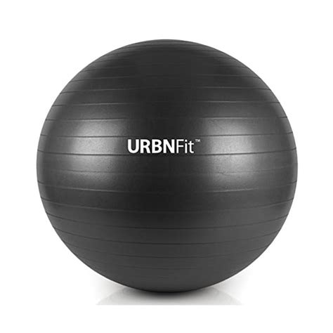 Multiple Sizes for Fitness Balance & Yoga URBNFit Exercise Ball Workout Guide & Quick Pump ...