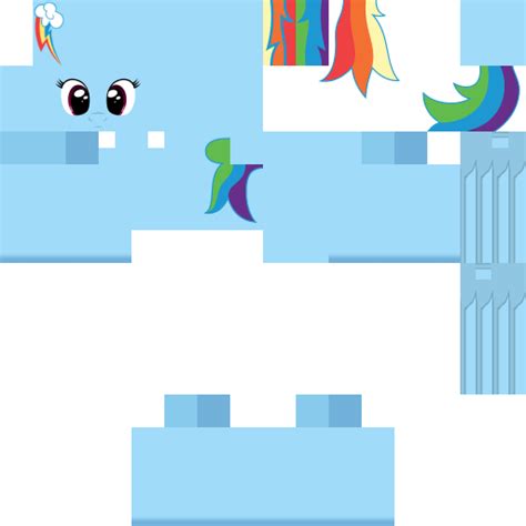 Rainbow Dash HD Mine Little Pony Skin by ZeldaLinkAaron on DeviantArt