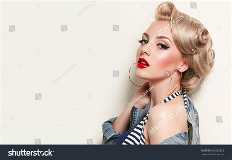 Pin up make up Images, Stock Photos & Vectors | Shutterstock