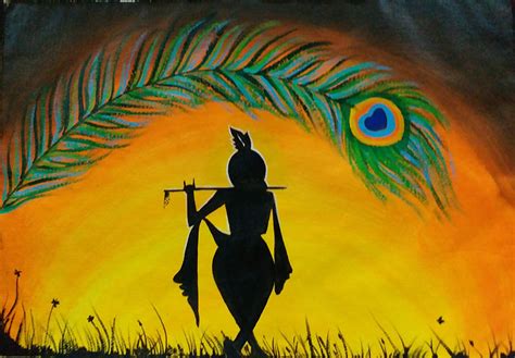 Lord Krishna Painting: Amazon.in: Home & Kitchen in 2020 | Krishna ...