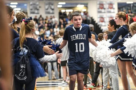 Scenes from Bemidji High School's Unified basketball game