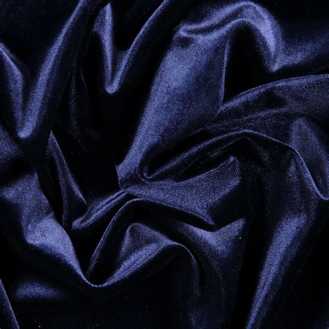 Midnight Blue Stretch Velvet - Bloomsbury Square Dressmaking Fabric