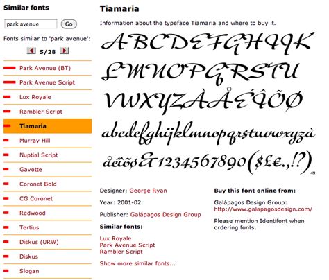 Fun With Fonts--Identifont typeface identification and search