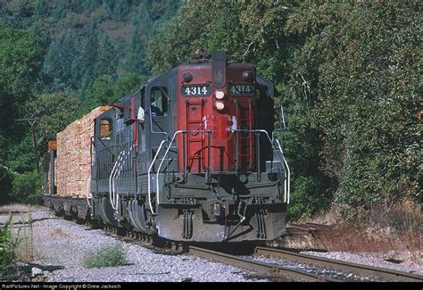 SP 4314 California Northern Railroad EMD SD9 at Willits, California by ...