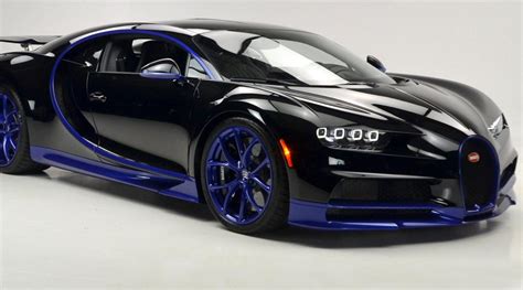 Black And Blue Bugatti Chiron Lands In The U.S. | Carscoops