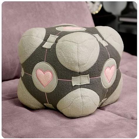 Portal Weighted Companion Cube Plush - Entertainment Earth