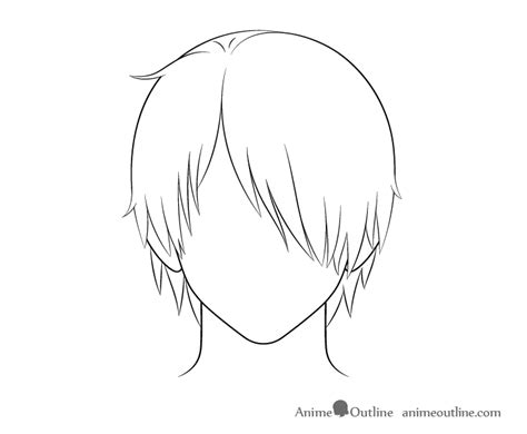 How to Draw Anime Male Hair Step by Step - AnimeOutline