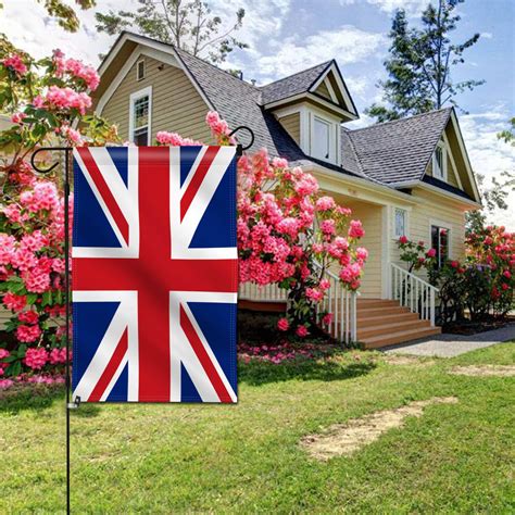 Double Sided Premium Garden Flag, Union Jack British UK Decorative Garden Flags for Home Decor ...