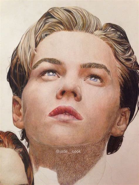 Close up of Jack from Titanic aka Leonardo DiCaprio (my coloured pencil ...