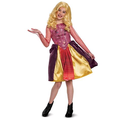 Disney's Hocus Pocus Girls Deluxe Sarah Halloween Costume Exclusive - Walmart.com