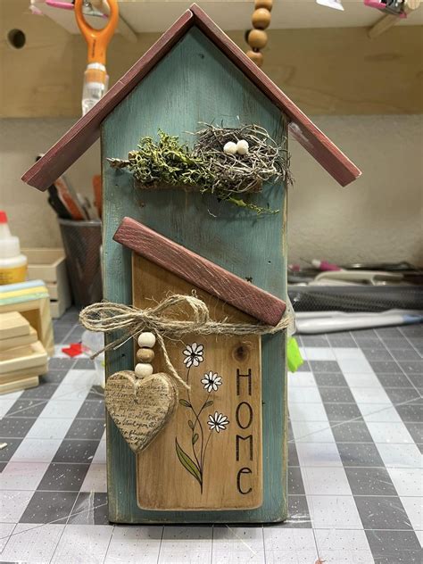 Crafty Servings Crafting Club | Finished up another birdhouse, I have to say I think this one ...