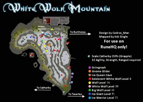 White Wolf Mountain Map - RuneScape Guide - RuneHQ