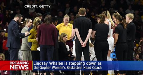 Lindsay Whalen steps down as Gophers women's baskeball coach - CBS ...