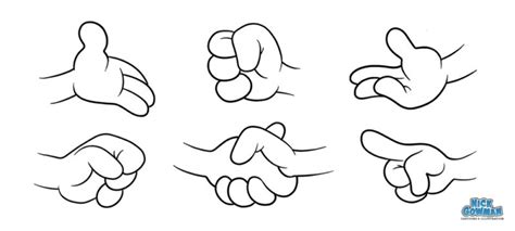 How to draw cartoon hands | A step by step guide to drawing hands