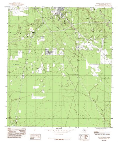 Kountze South topographic map, TX - USGS Topo Quad 30094c3