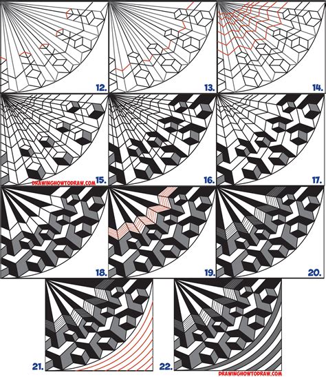 How to Draw Cool Optical Illusion Drawing Trick with Easy Step by Step Drawing Tutorial - How to ...