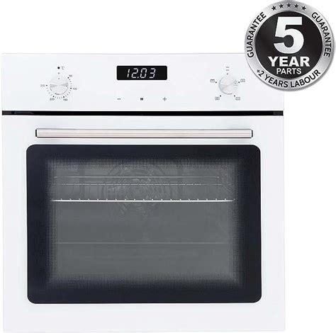 60cm Built In Electric Oven, White - SIA SO103WH