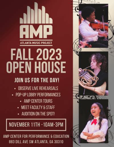 AMP FALL 2023 OPEN HOUSE - SATURDAY NOVEMBER 11 - Atlanta Music Project