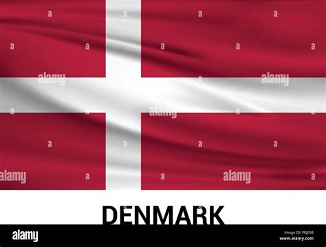 Denmark flag design vector Stock Vector Image & Art - Alamy