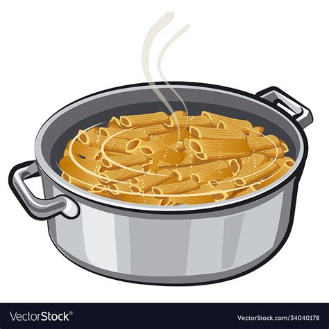 Boiling pasta Royalty Free Vector Image - VectorStock