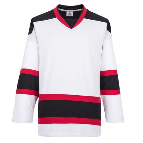 H900-E072 White Blank hockey Practice Jerseys