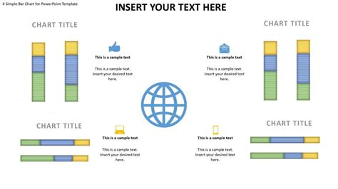 4 Simple Bar Chart for PowerPoint Template