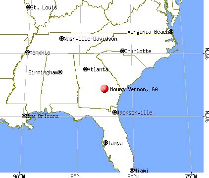 Mount Vernon, Georgia (GA 30445) profile: population, maps, real estate, averages, homes ...