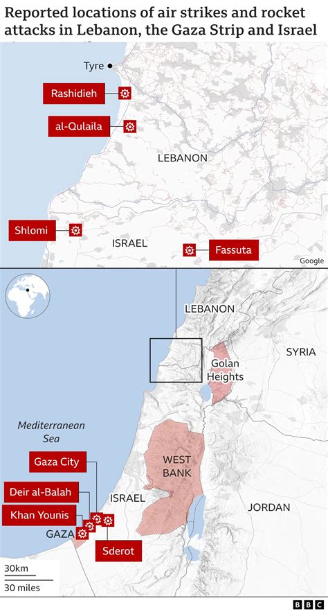 Israel strikes Lebanon and Gaza after major rocket attack