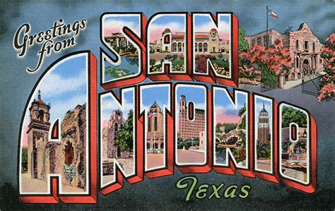 Greetings from San Antonio, Texas - Large Letter Postcard | Flickr