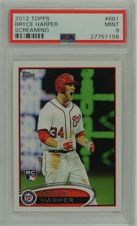 Lot Detail - Bryce Harper 2012 Topps Rookie Card #661 PSA 9 Mint