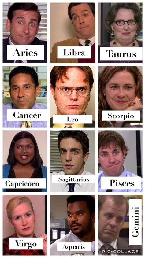 The office characters as zodiac signs - Zodiac Memes