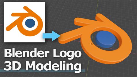 Free Blender Tutorial, Basic 3D Logo Modeling for Beginners : 3Dmodeling