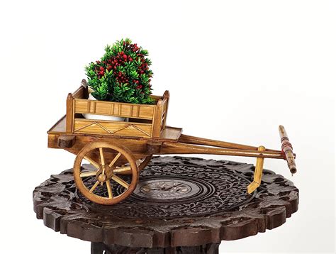 Buy Redkey Bamboo - Handicraft Bullock Cart/Bailgadi Showpiece for Decor Home Drawing Room ...