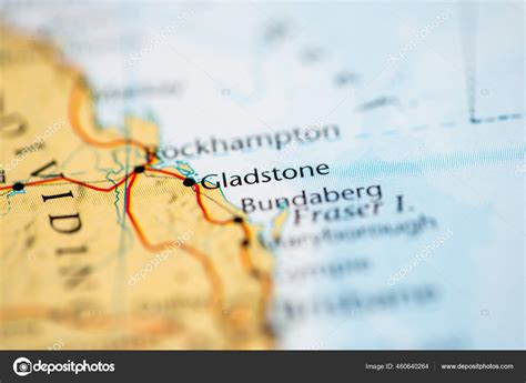 Gladstone Australia Map Stock Photo by ©aliceinwonderland2020 460640264