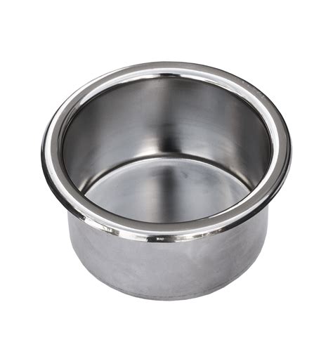 Stainless Steel Cup Holder 73mm Dia - Without Drain - Bell Marine