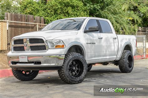 2013 Dodge Ram 1500 | 20x12 RDR Wheels RD01 Dirt matte black | 6" Rough ...