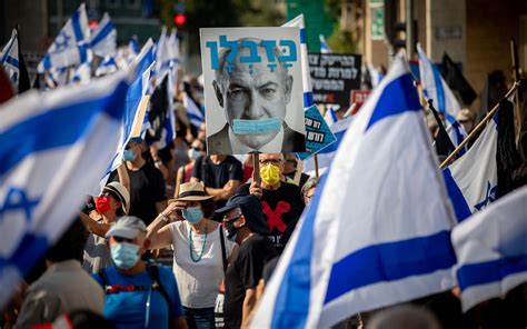 Anti-Netanyahu demonstrators rally at what they're calling 'Democracy Square' | The Times of Israel